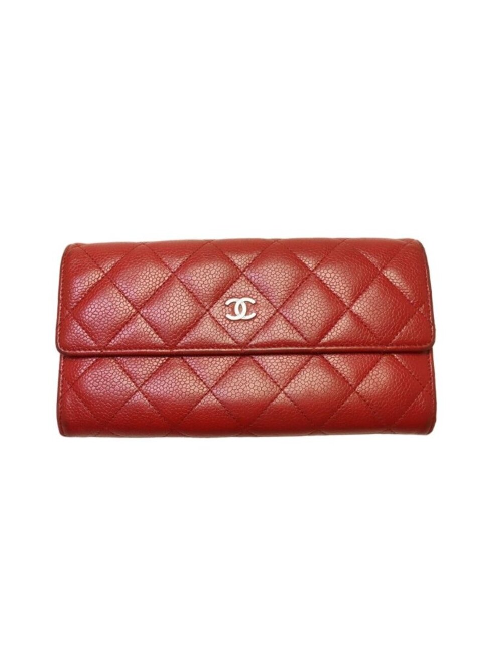 Chanel Quilted Caviar Leather Wallet
